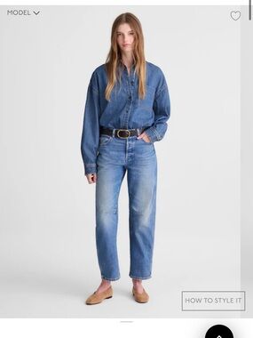 Madewell Boyfriend Jeans in Medium Blue Wash
